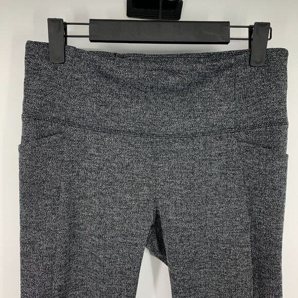 Athleta Leggings Pants Herringbone Mercer Stash Pocket Tight Pull On - Picture 6 of 14